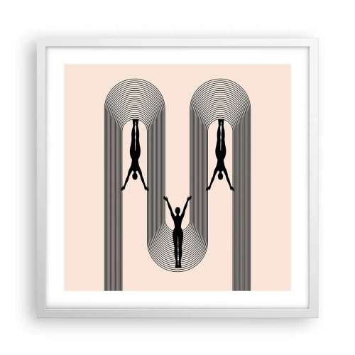 Poszter fekete keretben - Fejjel lefelé - 50x50 cm