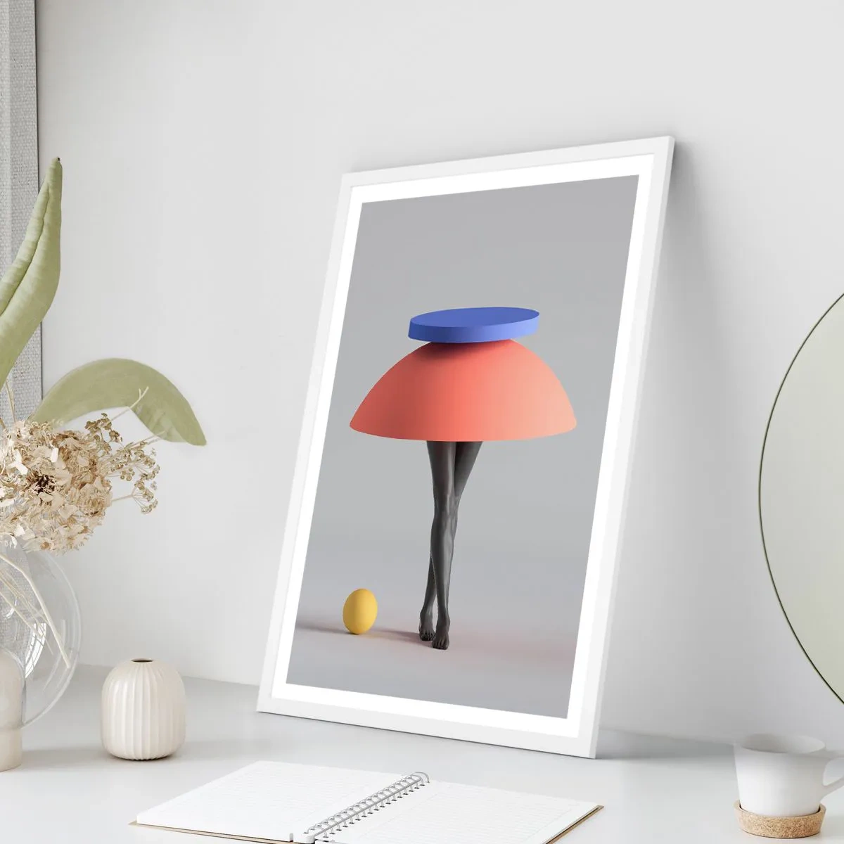 Poszter fekete keretben - Szürreális kompozíció - 30x40 cm