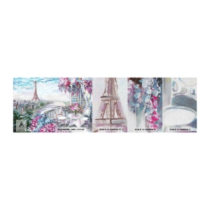 Fotótapéta Minta Premium Canvas - Itt májusban a legszebb - Város, Eiffel-torony, Párizs - 100x30 cm