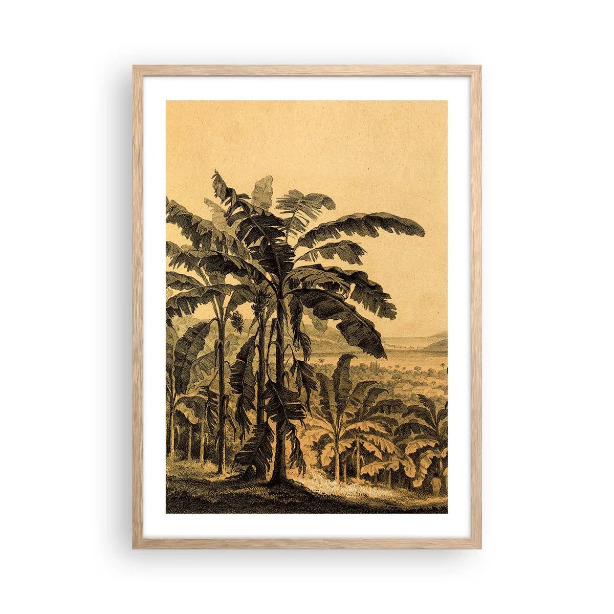 Poszter világos tölgy keretben - Gyarmati klímában - 50x70 cm