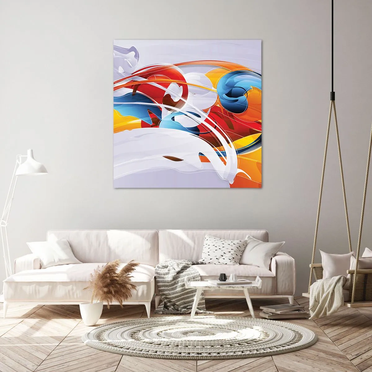 Vászonkép - Az elemek tánca - 60x60 cm