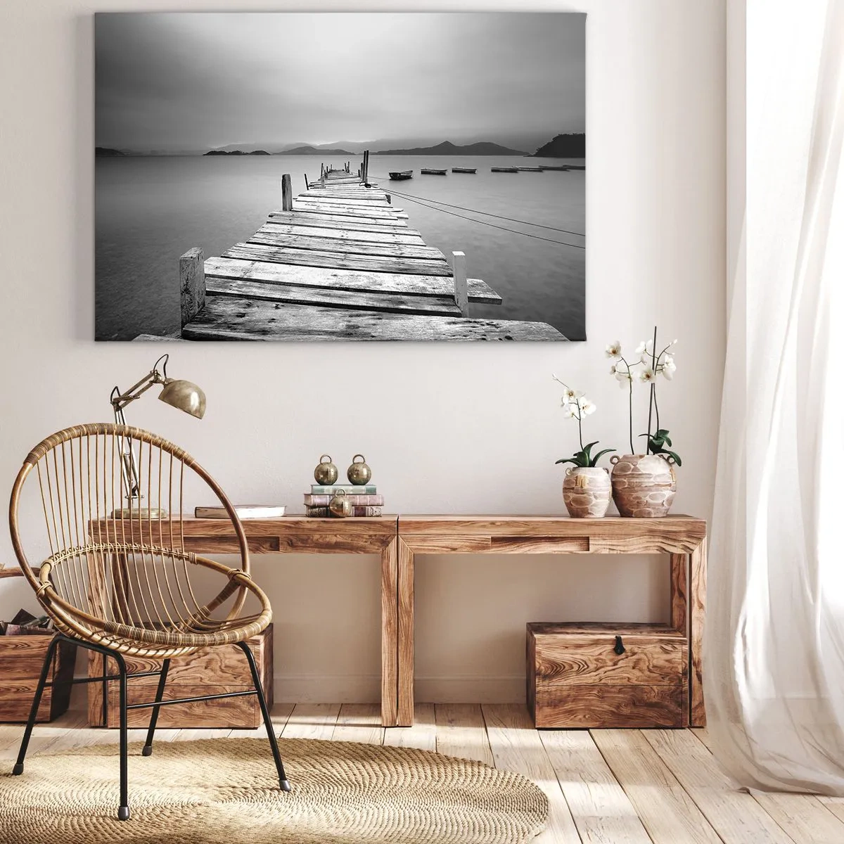 Vászonkép - Hegyeken és tengereken túl - 120x80 cm