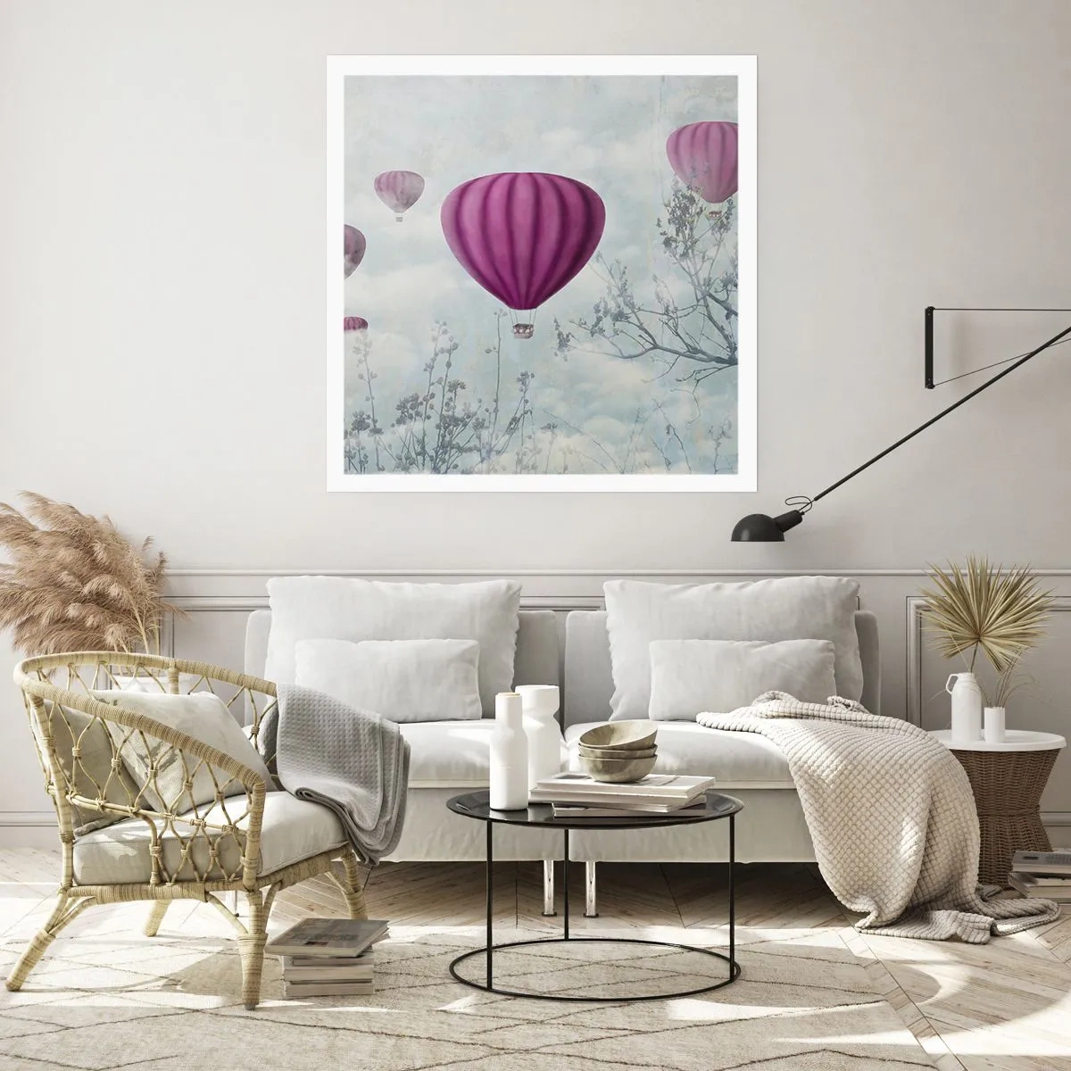 Poszter - Mint a hajók az égen - 60x60 cm