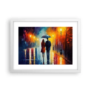 Poszter fekete keretben - Együtt - egy színes éjszaka - 40x30 cm