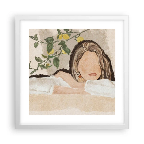 Poszter fekete keretben - Déli szépség - 40x40 cm