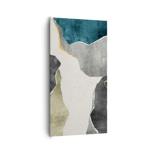 Vászonkép - Mozaik kompozíció aranyszállal - 65x120 cm