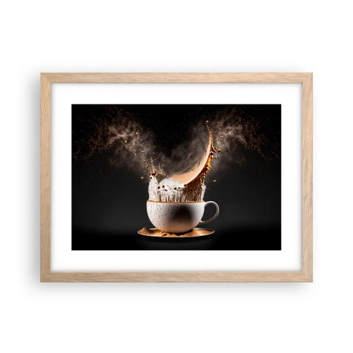 Poszter világos tölgy keretben - Ízrobbanás - 40x30 cm