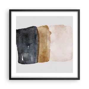 Poszter fehér keretben - A föld színeinek kompozíciója - 50x50 cm