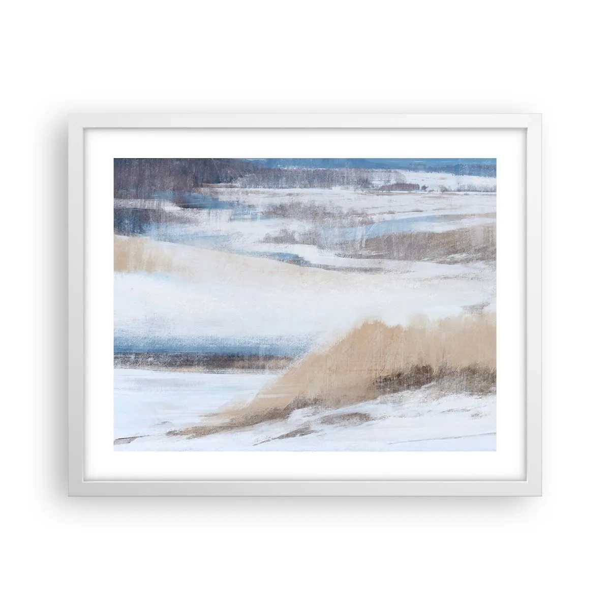Poszter fekete keretben - Téli kompozíció - 50x40 cm