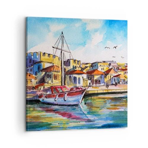 Vászonkép - Szivárványos délután - 60x60 cm