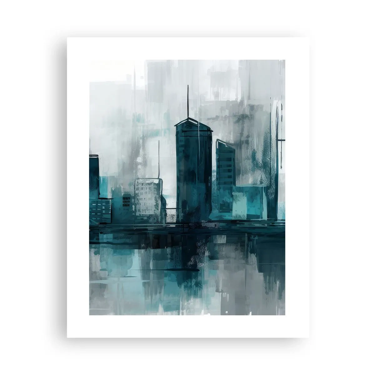 Poszter - Esőszínű város - 40x50 cm