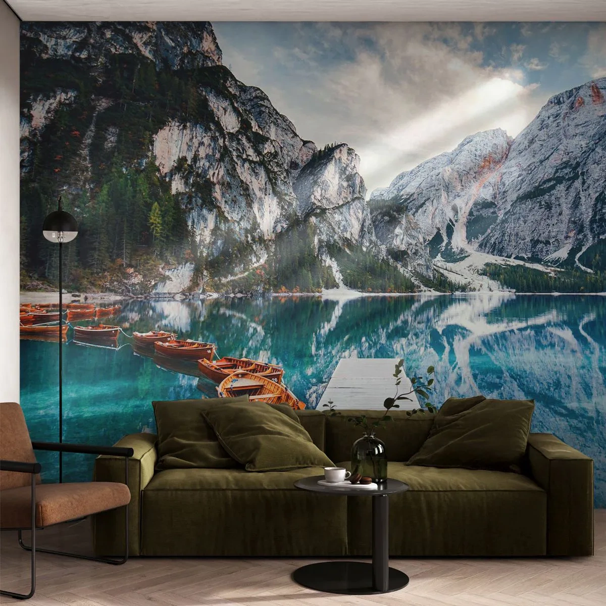 Fotótapéta Premium Sand - Megmutatjuk a szépséget - Tájkép, Hegyek, Alpok - 100x70 cm