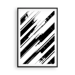 Poszter fehér keretben - Intenzív és dinamikus kompozíció - 61x91 cm