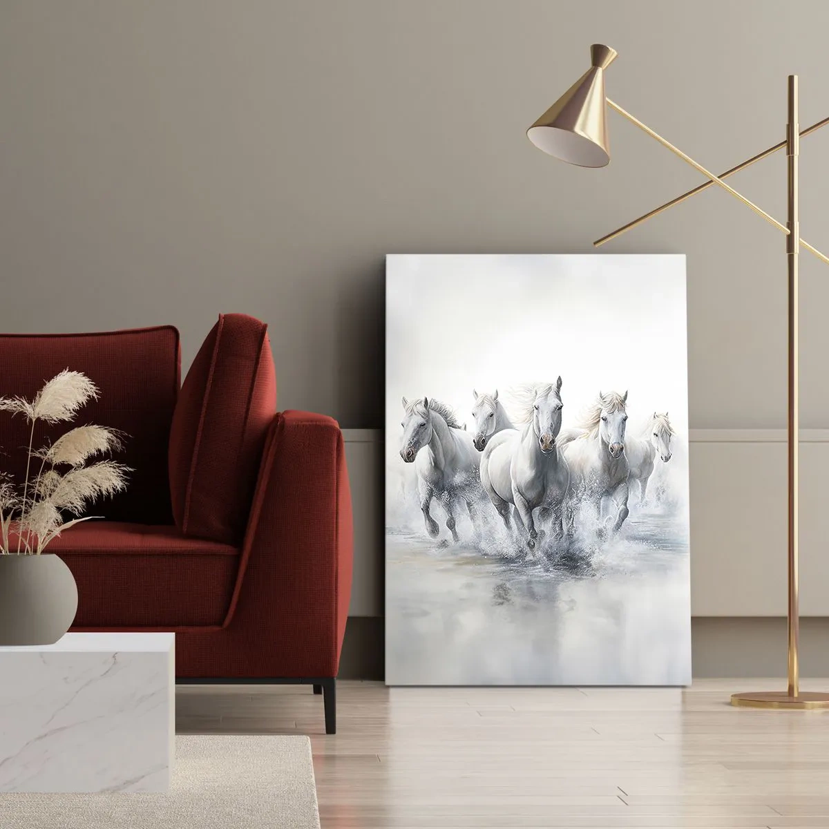 Vászonkép - Fehér varázslat - 45x80 cm