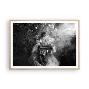 Poszter világos tölgy keretben - Maga az Anya – Természet - 100x70 cm