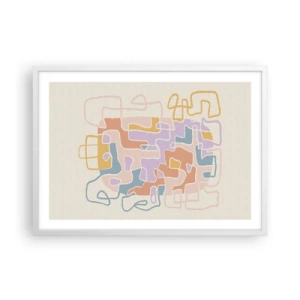 Poszter fekete keretben - Labirintus - egy örömteli kaland - 70x50 cm