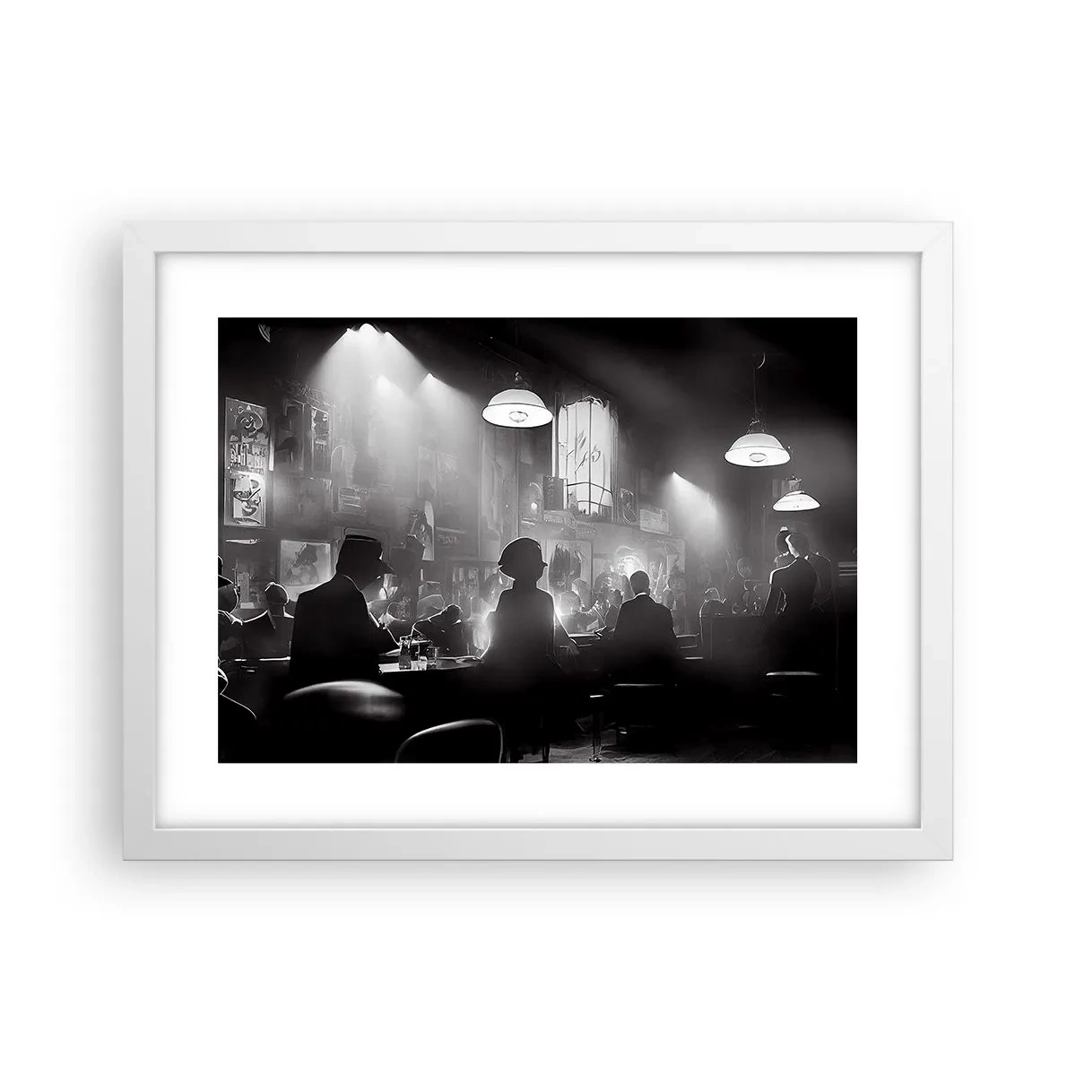 Poszter fekete keretben - Jazzes hangulatban - 40x30 cm