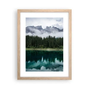 Poszter világos tölgy keretben - Csitt, csit, ne zavard fel az állóvizet... - 30x40 cm