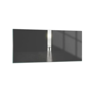 Üveg kép - Egy lépés a fényes jövő felé - 120x50 cm