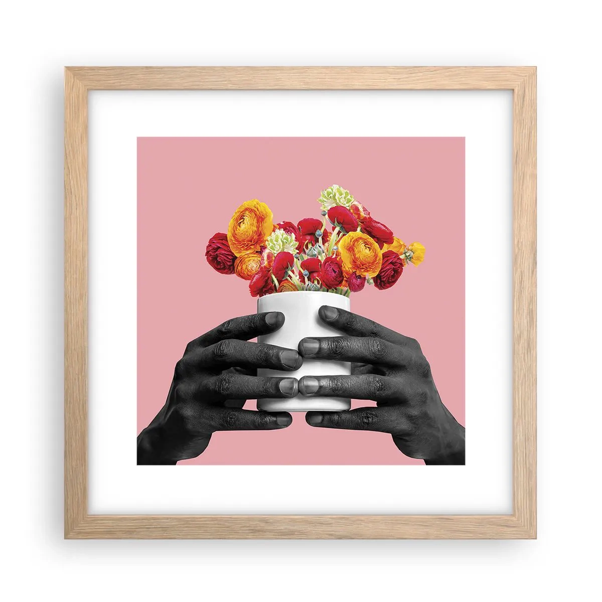 Poszter világos tölgy keretben - Az élet apoteózisa - 30x30 cm