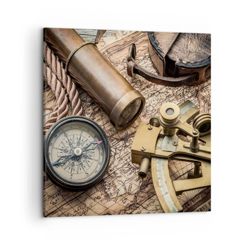 Vászonkép - Állítson be egy irányt - 50x50 cm