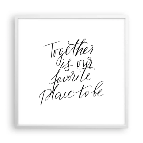 Poszter fekete keretben - Te is érzed? - 60x60 cm