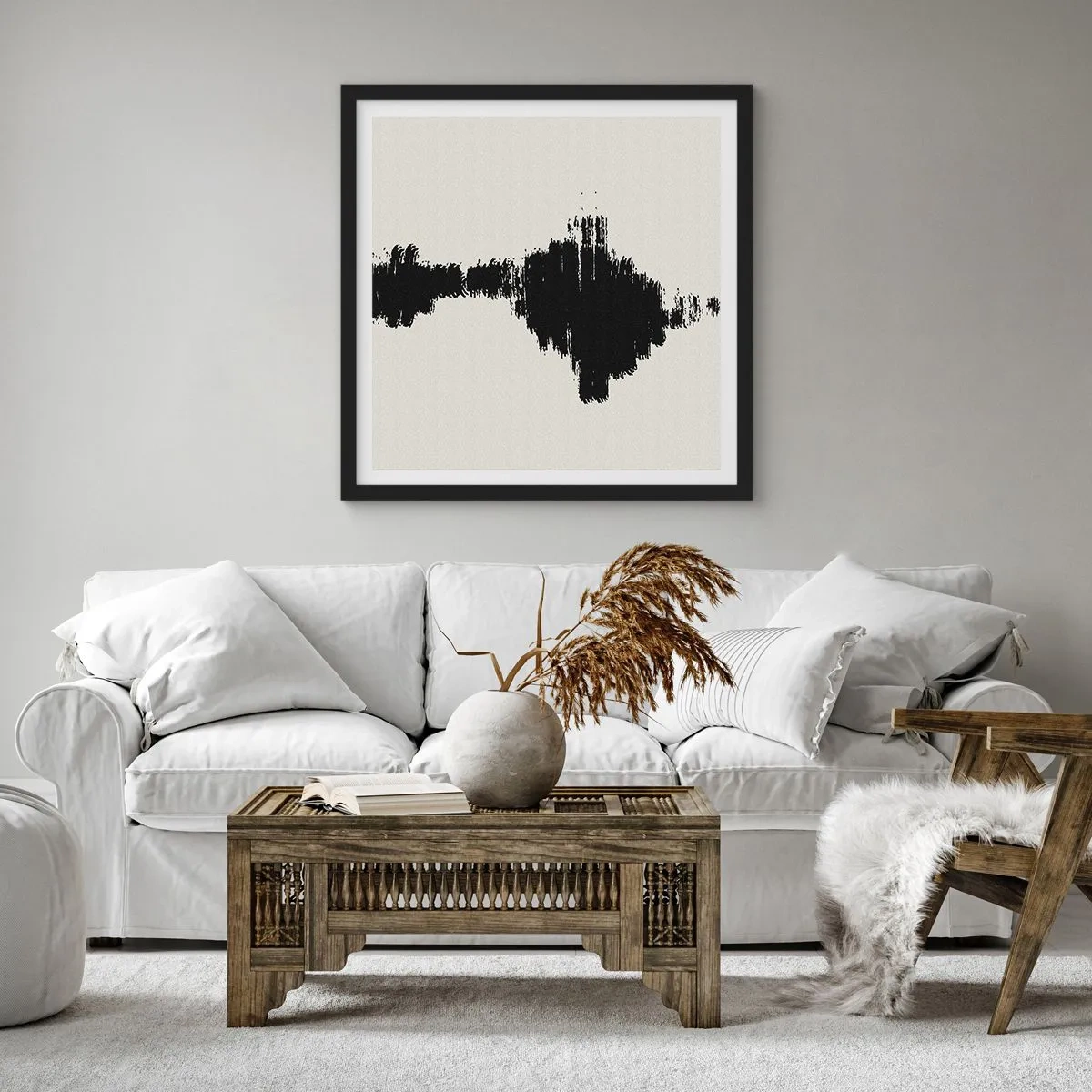 Poszter fehér keretben - A képzelet rezgései - 30x30 cm