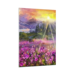 Üveg kép - A völgyben a nap védelme alatt - 50x70 cm