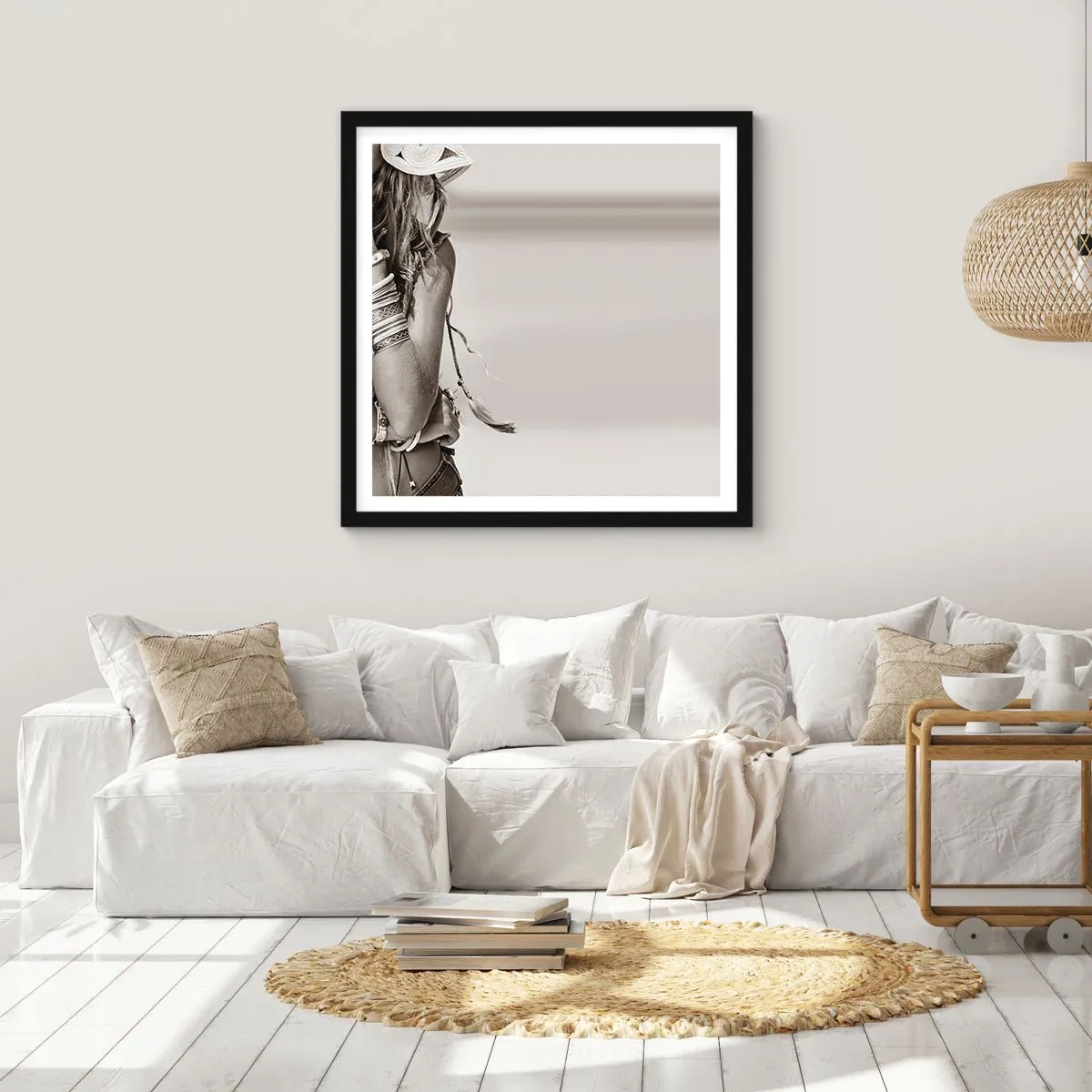 Poszter fehér keretben - Mint egy leány - 30x30 cm
