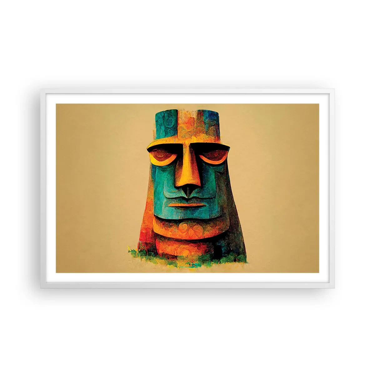 Poszter fekete keretben - Szoborszerű és mégis szimpatikus - 91x61 cm