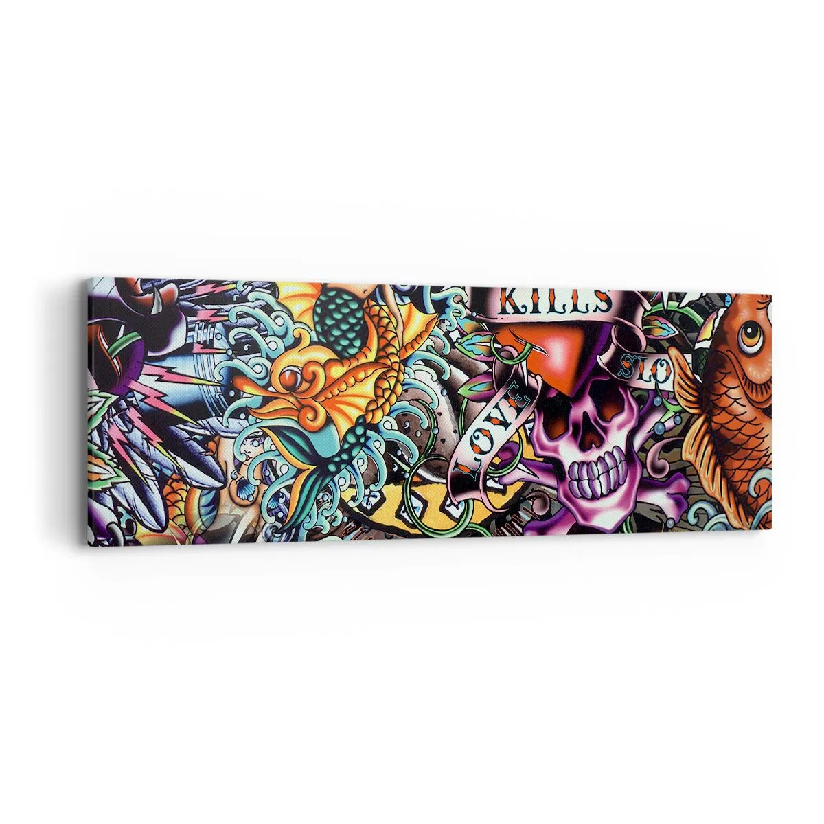 Vászonkép - A tetováló művész álma - 90x30 cm