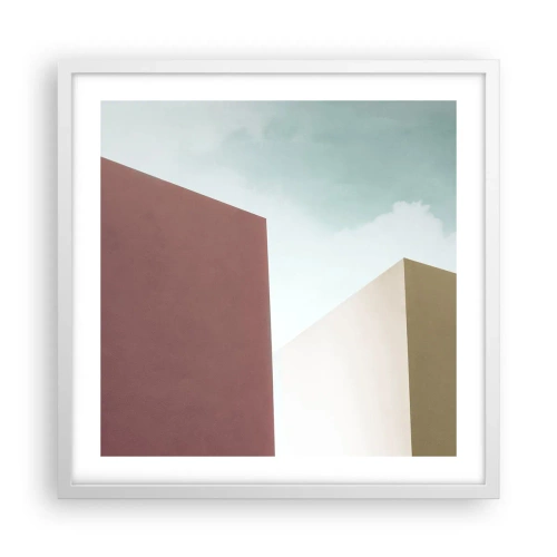 Poszter fekete keretben - Egy napsütéses nyár geometriája - 50x50 cm