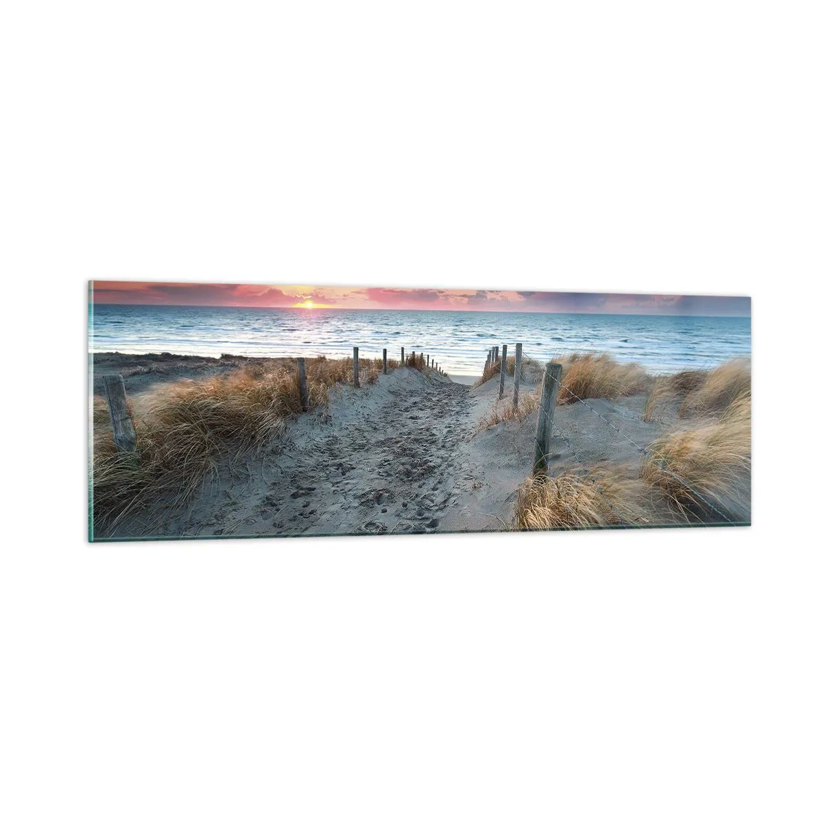 Üveg kép - Kiöntöttél egy sugárzó szivárványos fényt... - 90x30 cm