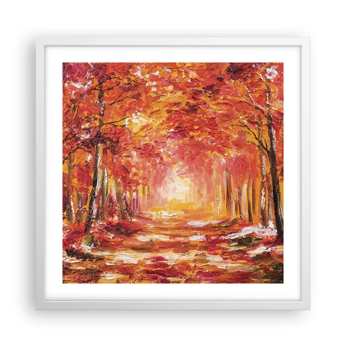 Poszter fekete keretben - Rézerdő - 50x50 cm