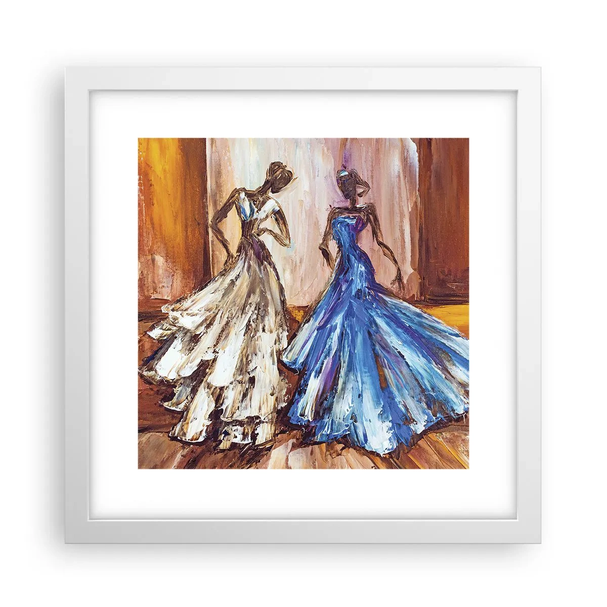 Poszter fekete keretben - Hálás páros - 30x30 cm