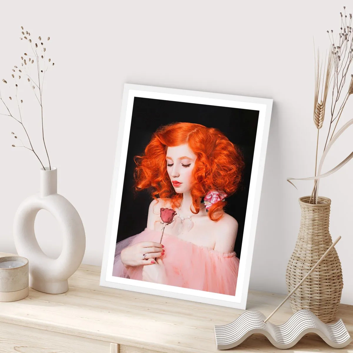 Poszter fekete keretben - Barokk stílusban - 61x91 cm