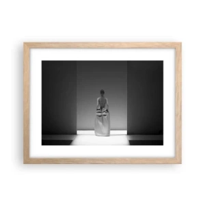 Poszter világos tölgy keretben - Kifinomult egyszerűség - 40x30 cm