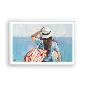 Poszter fekete keretben - Üdvözöljük a nyaraláson - 91x61 cm