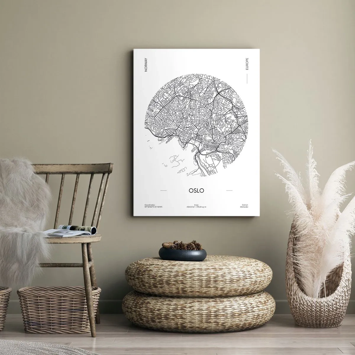Vászonkép - Oslo anatómiája - 55x100 cm