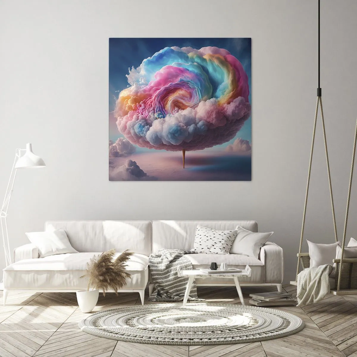 Vászonkép - Álom egy vidámparkról - 70x70 cm