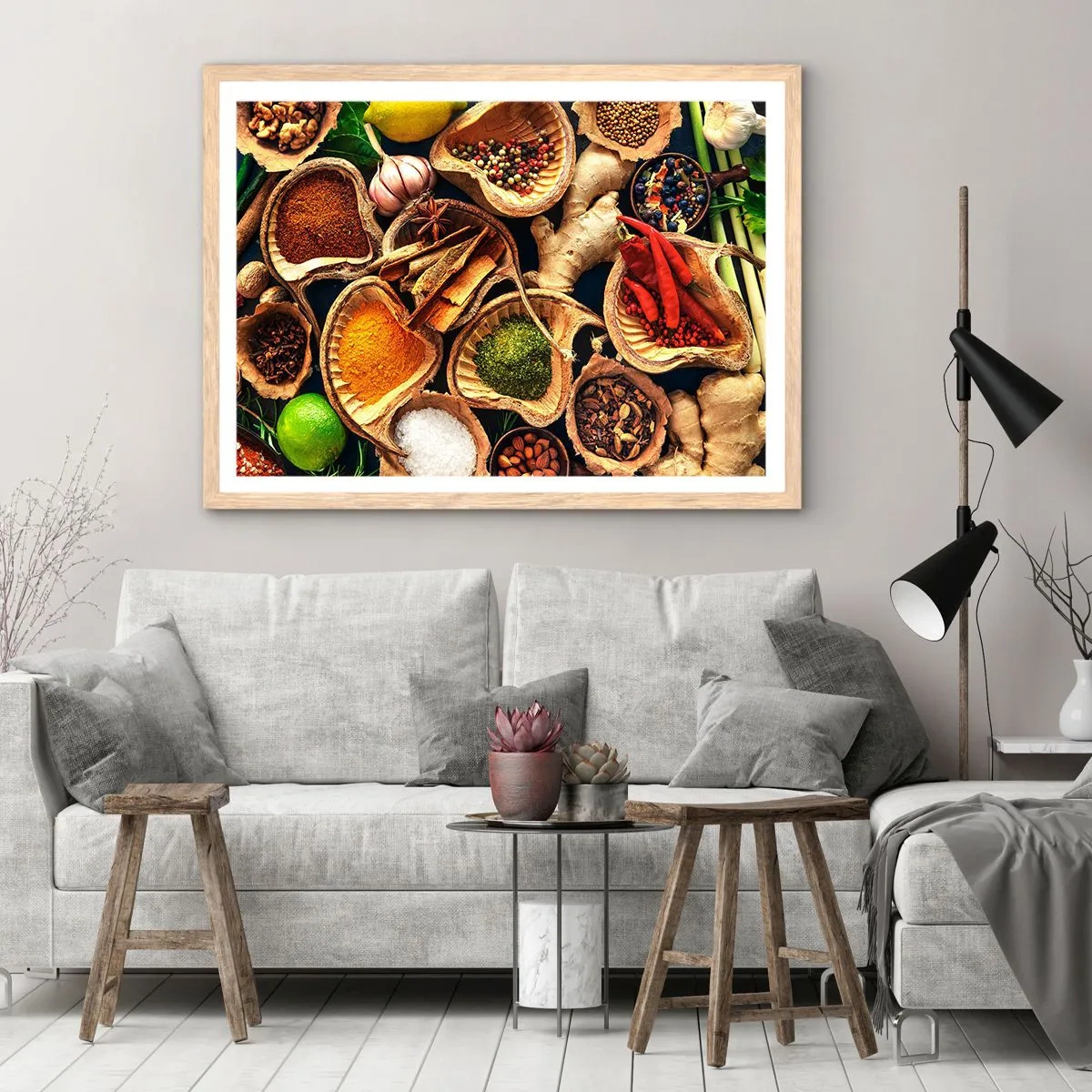 Poszter világos tölgy keretben - Vigyél, amit akarsz - 100x70 cm