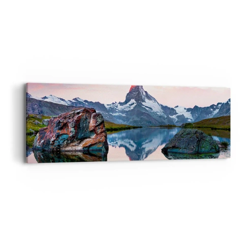 Vászonkép - A hegyek szíve forró - 90x30 cm