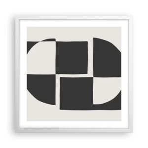 Poszter fekete keretben - Antitézis – szintézis - 50x50 cm