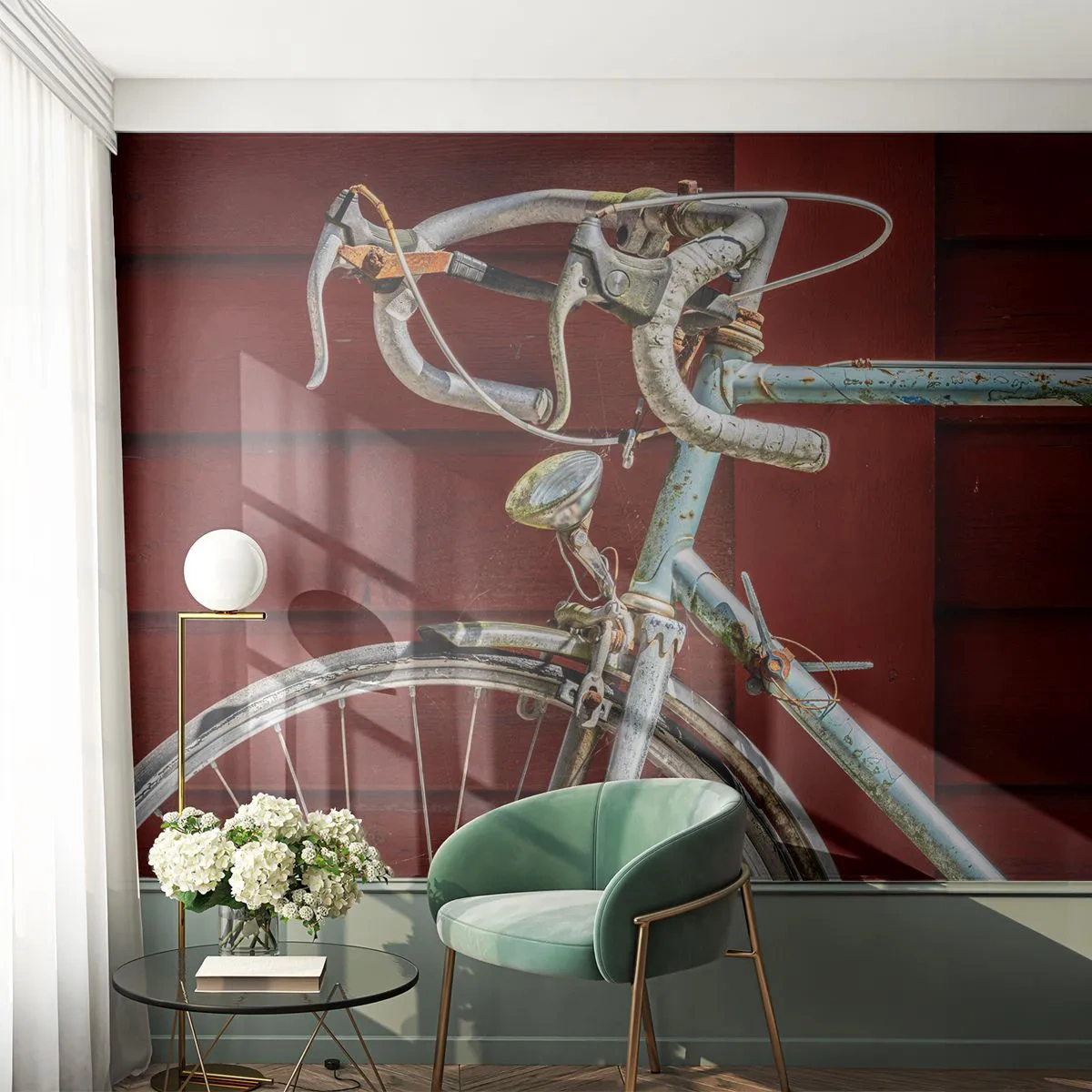 Öntapadós Fotótapéta Deluxe Sticker - Győzelemre teremtve - Kerékpár, Retro, Kerékpározás - 350x256 cm