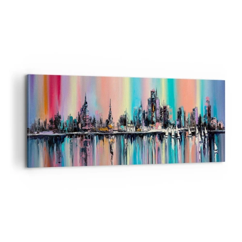 Vászonkép - Lejönni az éjszaka fényében - 100x40 cm