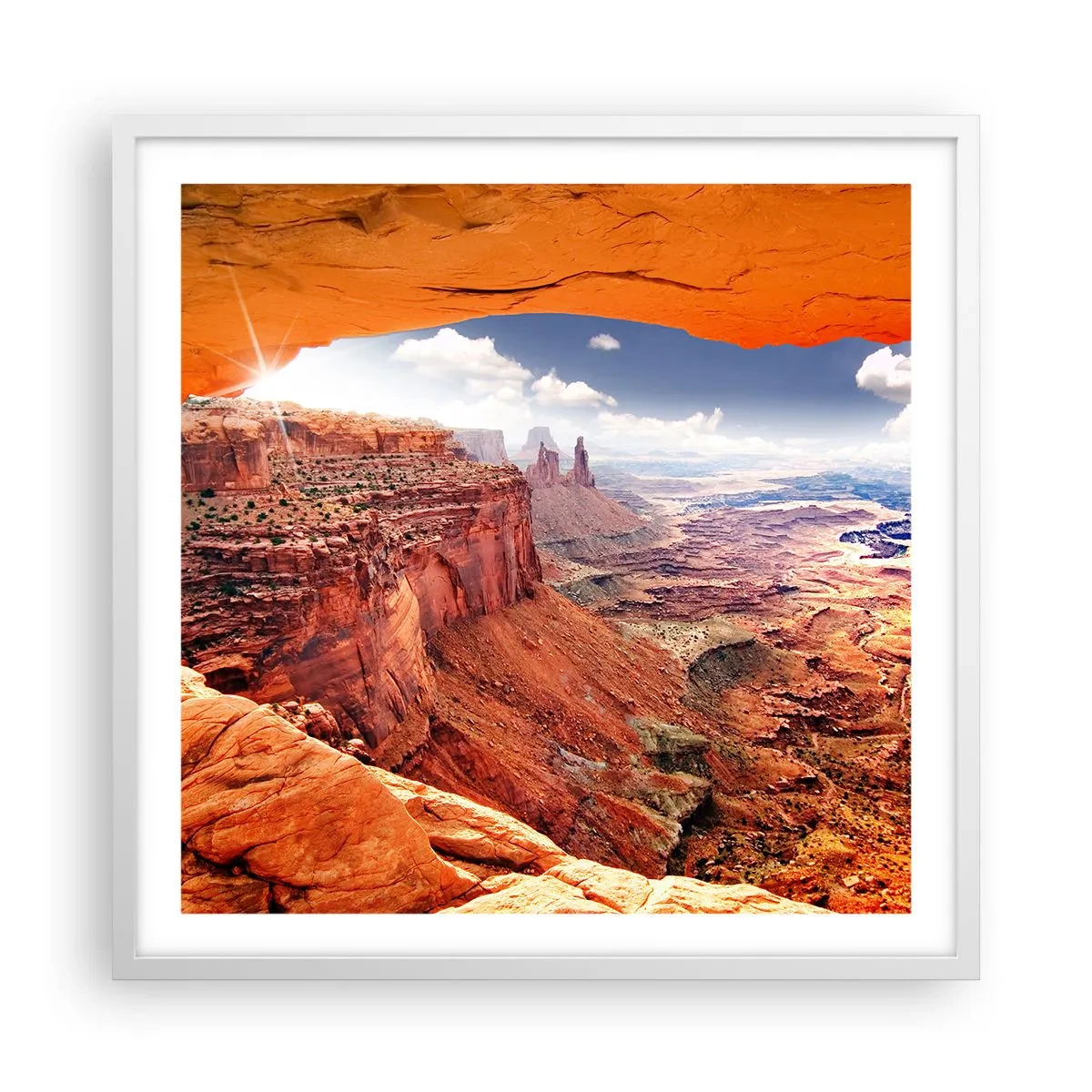 Poszter fekete keretben - Maga a természet faragta - 60x60 cm