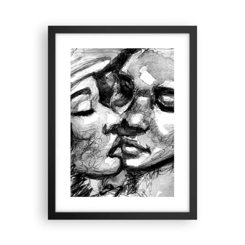 Poszter fehér keretben - Egy érzelmes pillanat - 30x40 cm
