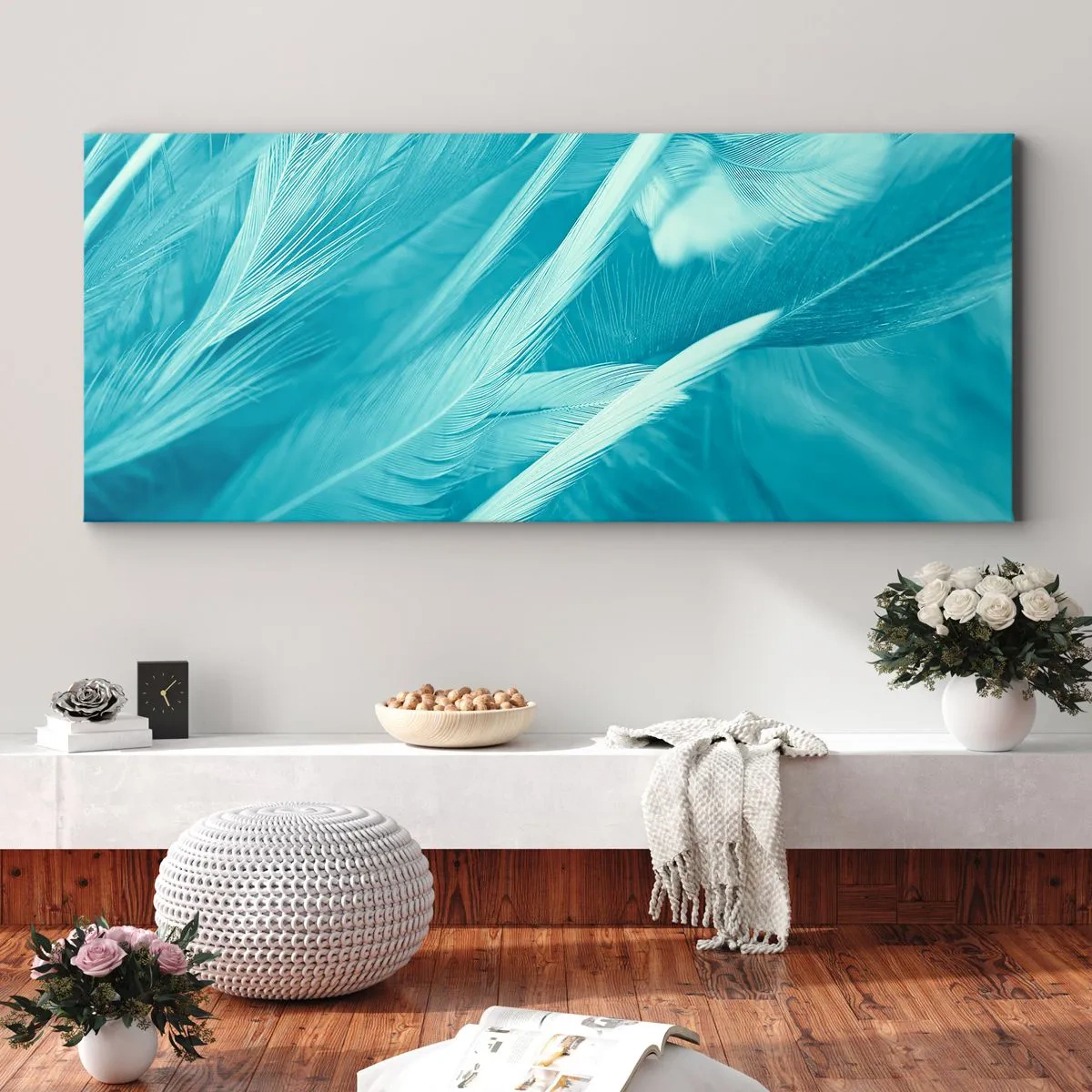 Vászonkép - Elmerülni a pehelyben - 90x30 cm