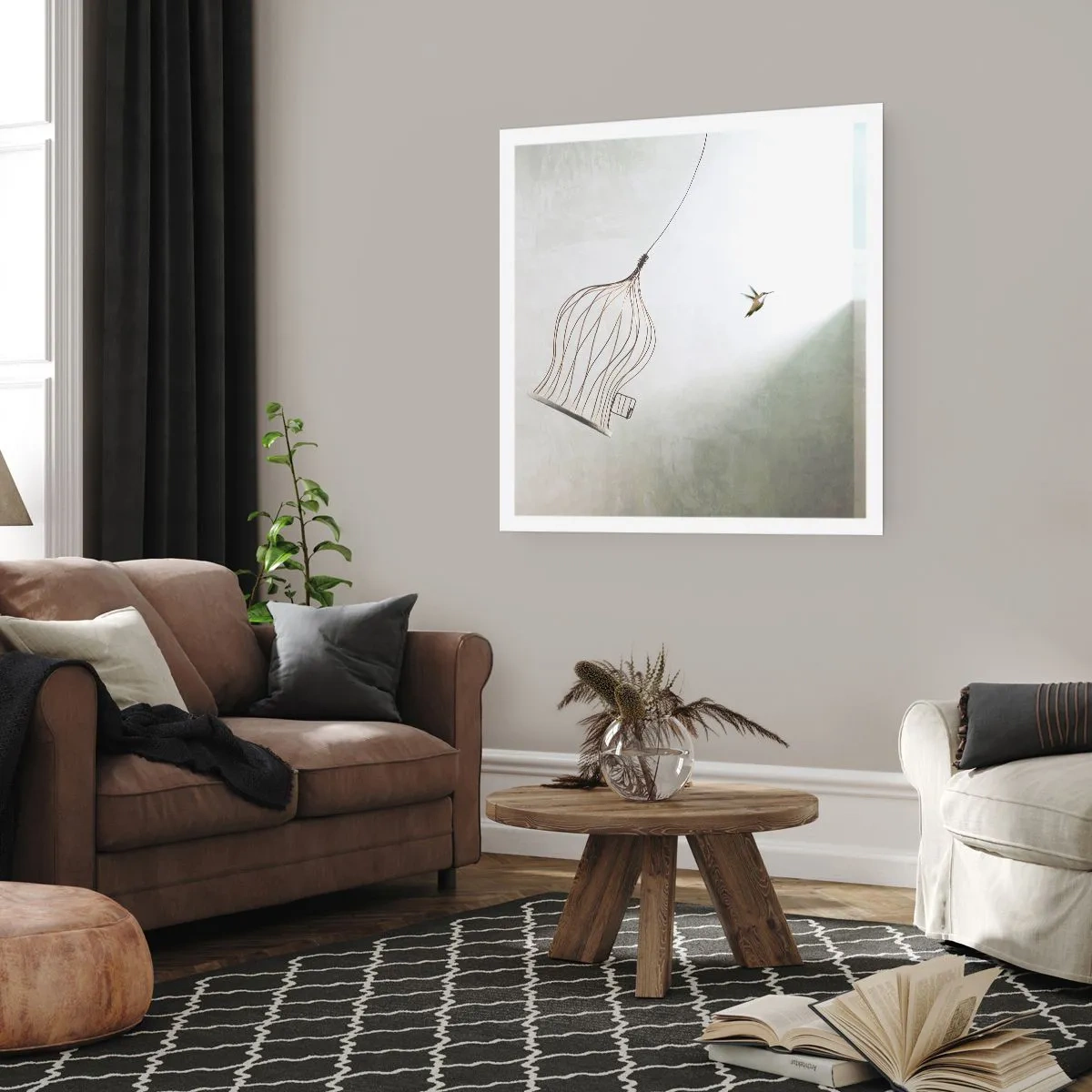 Poszter - Az elememen - 60x60 cm