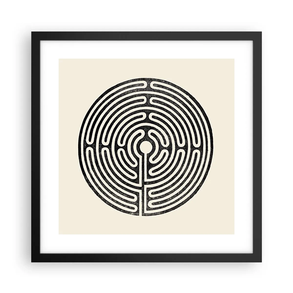 Poszter fehér keretben - Titokzatos rend - 40x40 cm